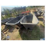 2 Heavy Duty Plastic Utility Carts