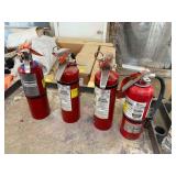 4 Assorted Fire Extinguishers