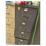 4-Drawer Metal File Cabinet w/ Contents