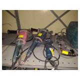 3 Angle Grinders/Corded Drill
