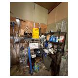 2 Metal Shelfs W/Contents