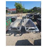 2 Plastic2 Heavy Duty Plastic Utility Carts Utility Carts