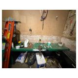 Rolling Work Table W/Contents On/Under
