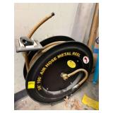 Air Hose Metal Reel w/ 3/8 Inch 100 Foot Hose
