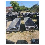 2 Heavy Duty Plastic Utility Carts