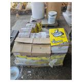 Pallet of Titebond Heavy Duty Construction Adhesive and Nitroset Fasteners