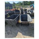 2 Heavy Duty Plastic Utility Carts