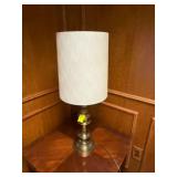 Brass Table Lamp w/ Shade