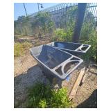 2 Heavy Duty Plastic Utility Carts