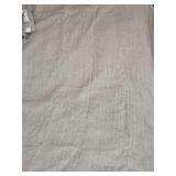 Light gray tab top drapes. 96 wide x 120 in long. Includes rings and tie back.