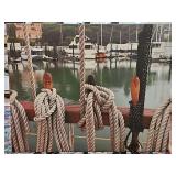 Nautical print on canvas. 20 x 16 in tall.