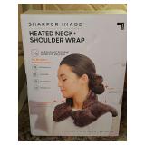 Sharper iImage heated neck and shoulder wrap in original package. Never used.