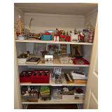 Christmas items in hall closet. See all photos.