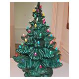 Vintage ceramic Christmas tree. 20.5 in tall. (3 pieces)