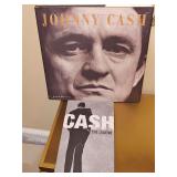 'Johnny Cash' book by Frank Moriarty and 'Cash The Legend' with book and four CDs..