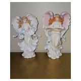Two Seraphim angels. 'Noelle, Giving Spirit' and 'Melody Heaven's Song' 7 in tall.