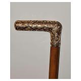 Incredible and beautiful antique walking cane marked 'R.F.S. & Co.' made by the R. F. Simmons Company of Attleboro, Massachusetts, a prominent late-19th and early-20th-century jewelry and accessory ma