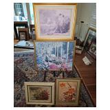 Misc. framed prints. See all photos.