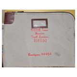Vintage NCNB Houston Texas Bennigan's Bank bag. 15.5 in wide x 12 in tall. No key.