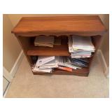 Solid Oak bookcase with two shelves 33“ x 12“ x 30“