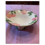 Franciscan Desert Rose 8” x 3 1/2” pedestal dish