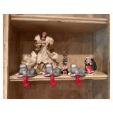 Thought of Christmas decor pieces, and a tree topper angel