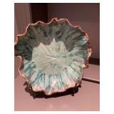 Beautiful 13 1/2 inch pottery bowl signed Harris