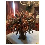 Large greenery arrangement in a 16 inch resin pot
