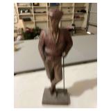 Austin golf sculpture. 16 1/2 inches.