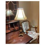 22 inch bronze and black table lamp