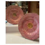 Set of eight Franciscan Desert Rose accent salad plates made in Portugal 8 inches
