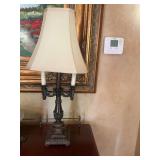 30 inch double candelabra style lamp