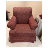 Custom upholstered side chair by Sherrill. Excellent condition 40” x 42” x 39 1/2”.