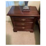 Cherry 2 drawer nightstand 24” x 16” x 24” match lot number 300