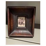 8 1/2 x 9 1/2 wood framed castle decor