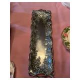Arthur Court aluminum grapevine serving tray, 19” x 6”