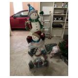 62 inch lighted snowman decor
