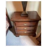 Cherry 2 drawer nightstand 24” x 16” x 24” matches lot number 300