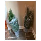 37 inch faux tree.. . Set of 2