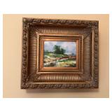 Beautifully gold ornate framed painting. 20” x 18” x 3 1/2”