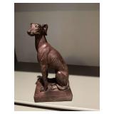 9“ Whippet resin figurine statue