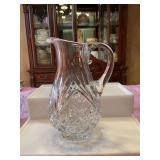 Beautiful 9” Block Crystal pitcher.