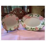 Franciscan Desert Rose 12 1/2 inch platter and 8 inch bowl