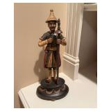 Oriental Royal Imperial Palace guard statue sculpture. 14” standing.