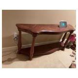 Wood Console/sofa table with shelf 58“ x 15 1/2“ x 26 1/2“