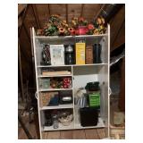 Contents of shelving unit in attic