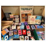 HUGE Playing Card Collection and Games including Deck Shuffler