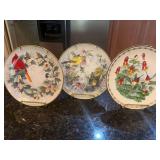 Three Franklin Mint and Hamilton Collection Plates at 8.5”