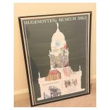 Framed Berlin Hugenotten Museum Poster 24.5x18”