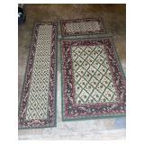 Three Beaulieu Fine Machine Woven Area Rugs